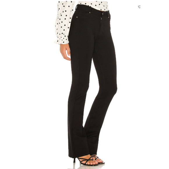 PAIGE DENIM NWT High Rise Manhattan Boot Ponte Pant in Black // 00 - Picture 3 of 13